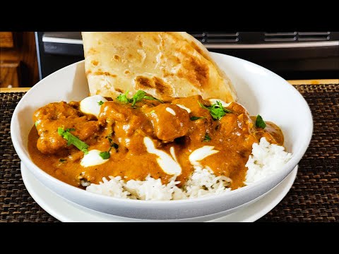 BUTTER CHICKEN RECIPE, W/ Chapati or Rice makes a Creamy delicious Dinner | Boneless Chicken Thighs