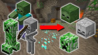 (1.17+) EASIEST Way To Get MOB HEADS In Minecraft - Mob Head Guide