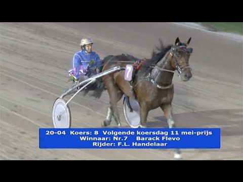 Fred Handelaar & Barack Flevo winnen op Drafcentrum Alkmaar 20 april 2015