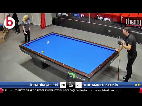 İBRAHİM ÇELEBİ & MUHAMMED KESKİN Bilardo Maçı - 2022 ERKEKLER 1.ETAP-3.TUR