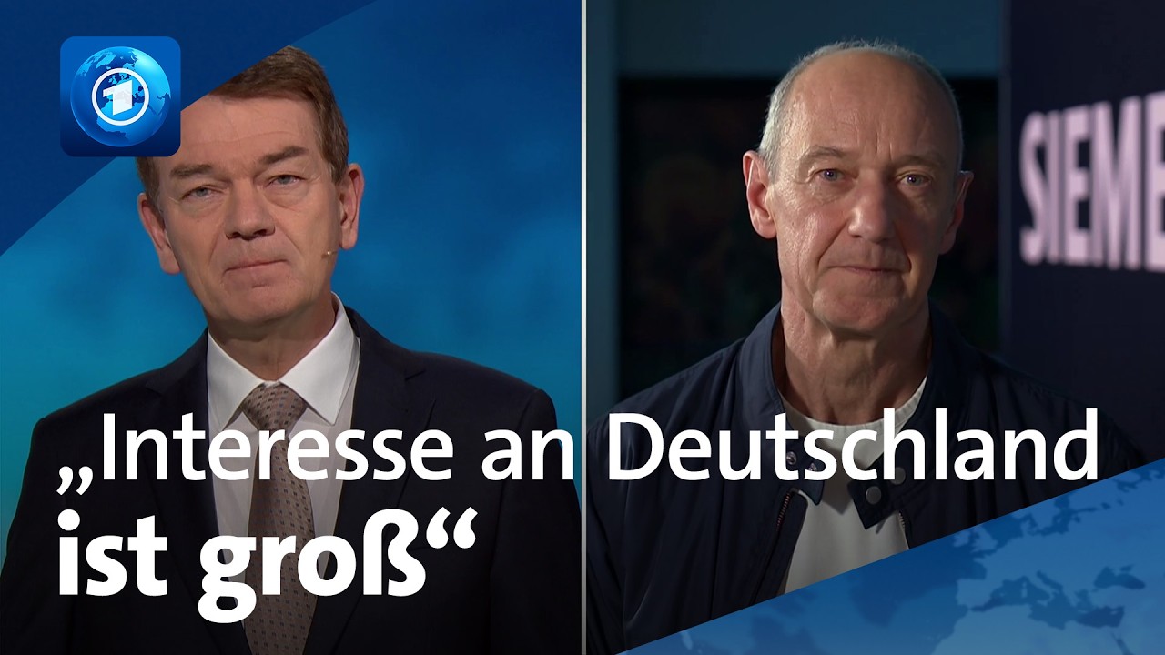 Warum Siemens-Chef Busch an den Wirtschafts-Standort Deutschland glaubt | tagesthemen-Interview