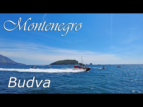 🌞Budva, Beach Slovenska, Montenegro, 🌡T+28C°,  August - Walking Tour, Travel Guide