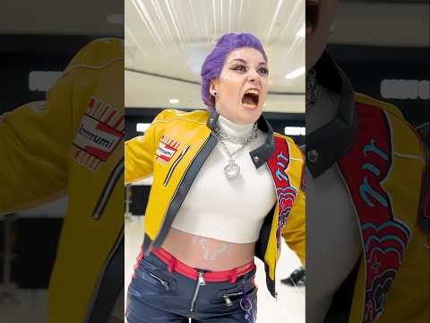 Urkomisch 😂 K-Pop Dämonenjäger Cosplay Duo 🤩 Rumi + Baby Saja #shorts