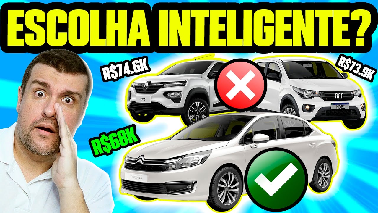 SÓ BURRO NÃO ENXERGA? CARROS MELHORES + BARATOS que KWID E MOBI: COMPLETOS, CONFIÁVEIS e SEMINOVOS!