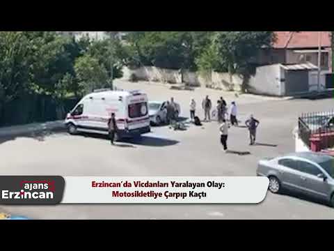 Erzincan’da Vicdanları Yaralayan Olay: Motosikletliye Çarpıp Kaçtı