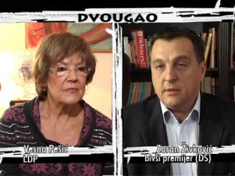 DVOUGAO  056 Vesna Pešić - Zoran Živković  (feb. 2008)