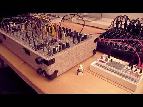 Live Jam #61 - Ambient / Experimental techno - Eurorack modular synthesizer, Korg Volca Sample