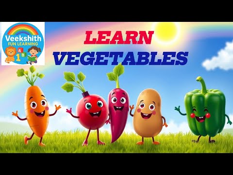Learn Vegetables for Kids | Fun Learning with Colorful Vegetables | VEEKSHITH FUN LEARNING (VFL)