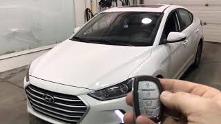 2018 Hyundai Elantra with 3X Lock Remote Starter using factory keyfob