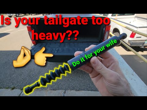 Got a heavy tailgate?? 2017-2022 Ford Superduty Tailgate Strut | Cheap & Easy | Modification
