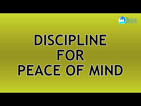 2021-04-25 Discipline For Peace Of Mind - Ed Lapiz