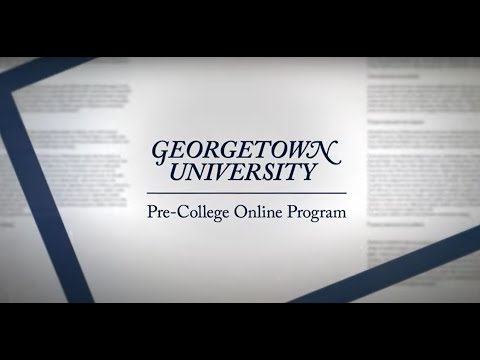 Georgetown Pre-College Online Program