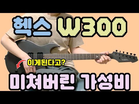 헥스 폼 미쳤다! 가성비 끝판왕 헥스 신제품 W300 일렉기타 리뷰