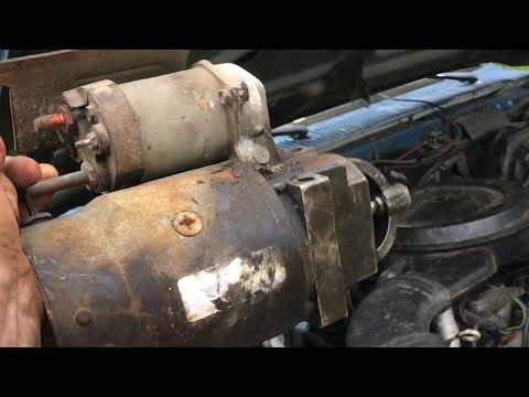 “removing” STARTER chevy 350, 327, 305