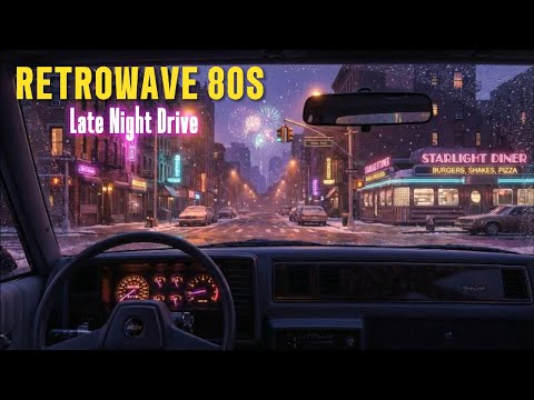 Synthwave Night Drive • Starlight Diner Street 1988 • 80s Retro Music