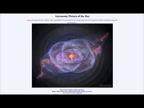 2021 November 07 - The Cat's Eye Nebula in Optical and X-ray