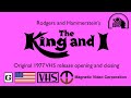 Opening And Closing To Rodgers And Hammerstein S The King And I 1977 VHS True HQ 4K 60fps