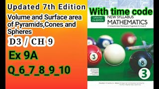 D3 math|Ch 9|Ex 9_A|Q_6_7_8_9_10|New Updated 7th Edition|New Oxford Mathematics 3|Sir Sajid Mehmood