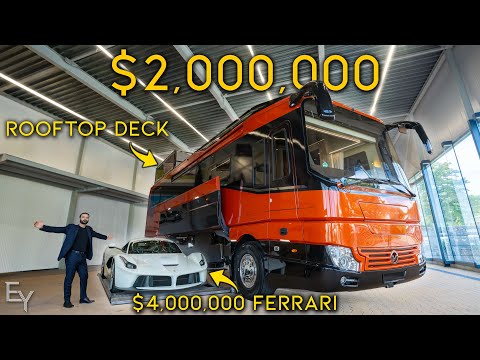 The Volkner Mobil Performance S is the Ultimate Luxury RV with a Secret Garage!