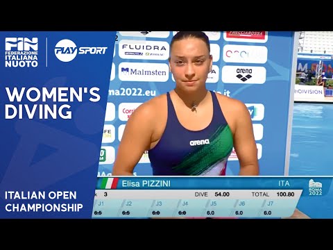 Elisa PIZZINI 3M spingboard l Championships ROME 2022