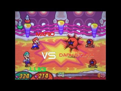 Mario & Luigi - Bowser's Inside Story [Gaunlet Boss 6] Dark Star X (No Damage + Challenge Medal)