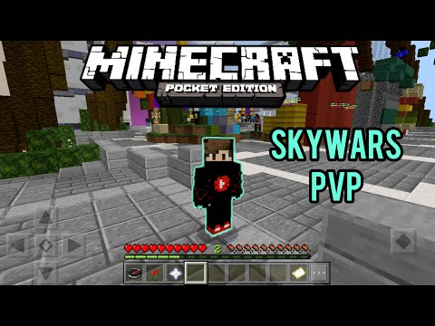 Jugando Skywars en Cubecraft Minecraft Pe