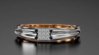 Золотое кольцо c бриллиантами. Артикул 750788  размер 16 - Фото 4