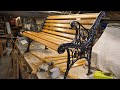 how to make Cast Iron Bench DIY Restoration