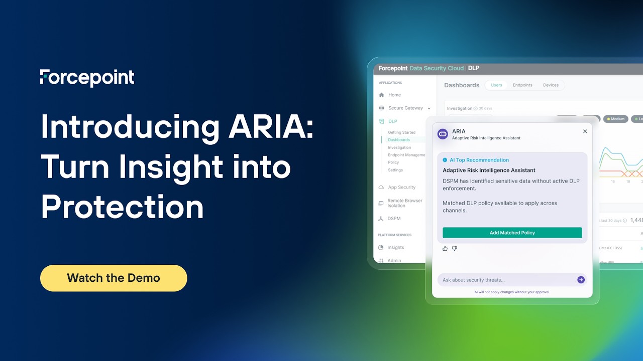 Introducing Forcepoint ARIA: Turn Business Intent into Protection in Seconds