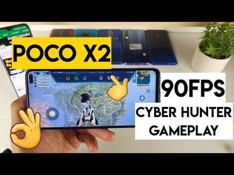 Poco x2 90fps cyber hunter gameplay review