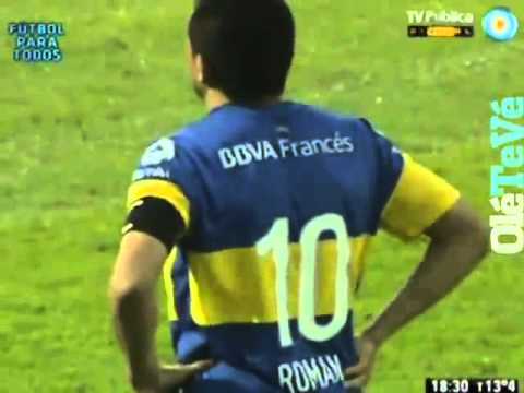 Gol de Penal de Riquelme a Deportivo Merlo.