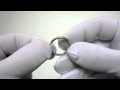 Відео огляд Срібна родована обручка кжх24
