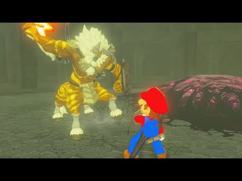 Can Mario Defeat a Gold Lynel? Zelda Breath of the Wild