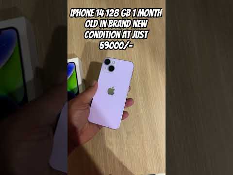 Iphone 14 128 gb 1 month old brand new condition at just 59000/-  #iphone14 #iphone #appleiphone