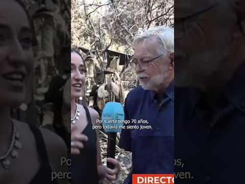La esperanza de un hombre después de que se haya quemado su jardín 🫂🫂🫂