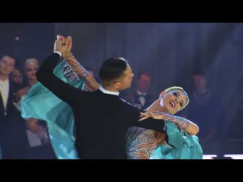 Valerio Colantoni and Anna Demidova Waltz at the World Professional Ballroom Championships 2023