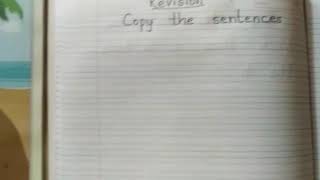 English : Copy the sentences