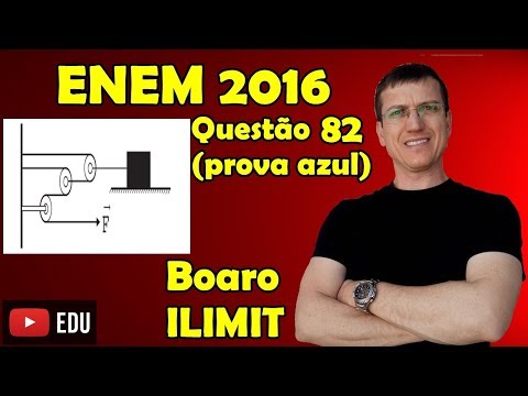 ENEM 2016 - QUESTION 82 - PHYSICS - BLUE TEST - Prof. Boaro ILIMIT EDUCATION