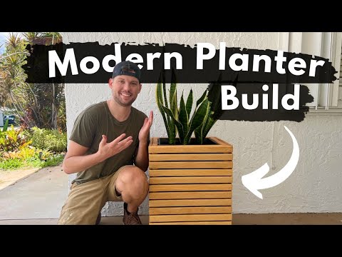 Building the BEST DIY Modern Planter Box
