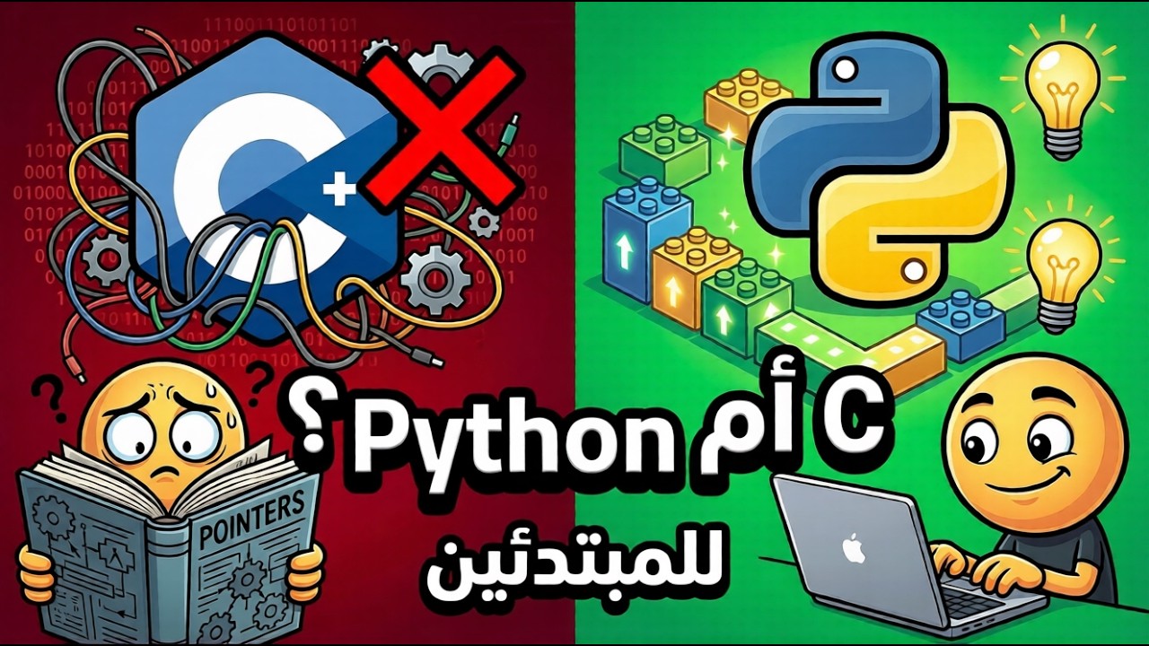 لماذا يجب أن تبدأ بـ Python وليس C أو C++؟ (المسار المنطقي)!