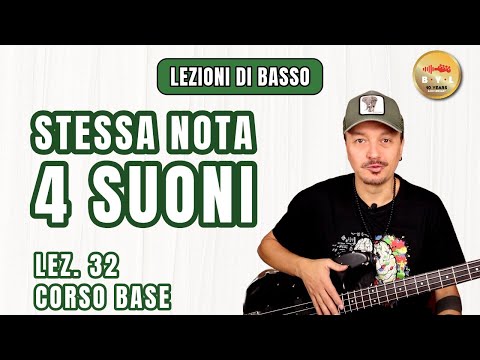 Lezioni di Basso #32 Corso Base - Una nota 4 suoni diversi
