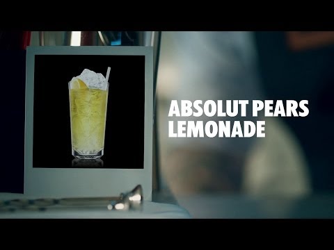 ABSOLUT PEARS LEMONADE DRINK RECIPE - HOW TO MIX