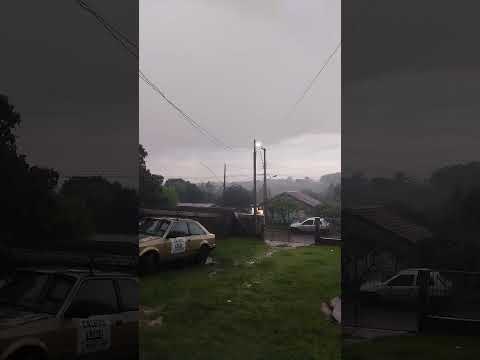RAIOS EM GOIOERÊ PARANÁ. #chuva#tempestade#relampagos#temporal 