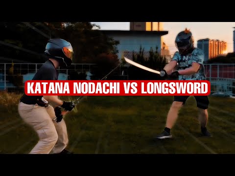 Let’s Spar: Katana XL by Sigiforge Sparring With Regenyei Standard Feder Long Sword HEMA