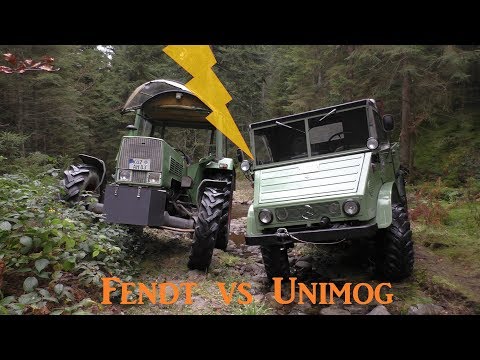 Unimog 411 VS Fendt 106SA | Detailvergleich der Hobby-Schlepper im Wald