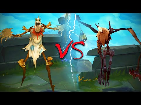 FIDDLESTICKS REWORK ALL SKINS Old VS New Comparison Side by Side - League of Legends