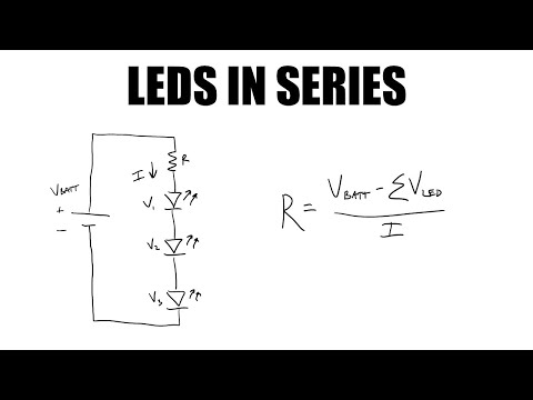 LED Circuit Design: LEDs in Series