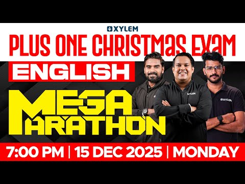 Plus One Christmas Exam 2025 English | Mega Marathon | Xylem Plus One