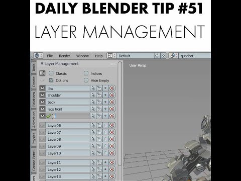 Daily Blender Tip 51 - Layer Management