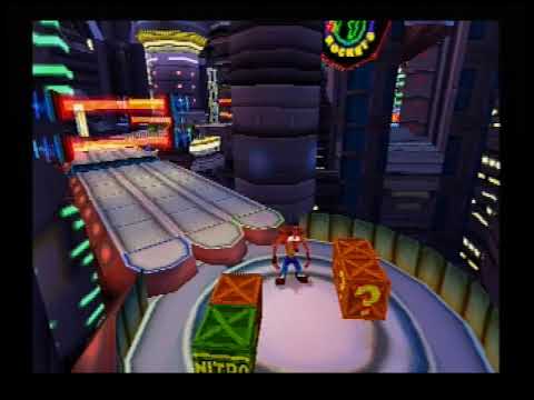 Crash Bandicoot: Warped (PS1): Future Frenzy- Secret Route: Gems (Game Walkthrough)